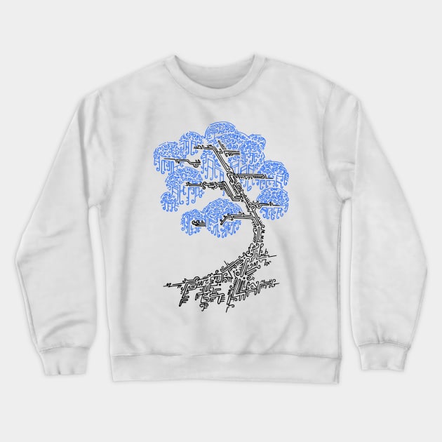 Wisp Tree Crewneck Sweatshirt by Zagazoo42